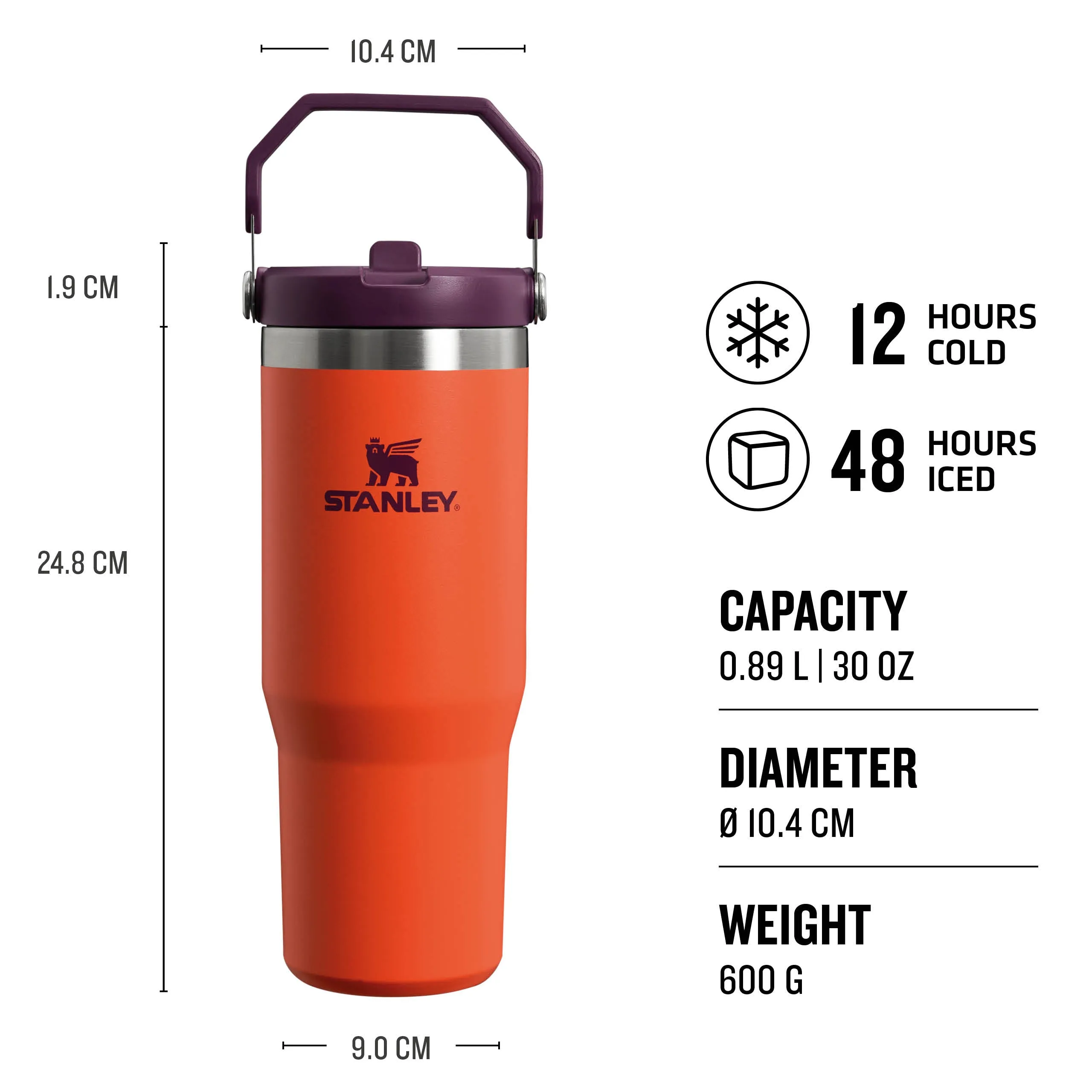 IceFlow™ Flip Straw Tumbler | 0.89L