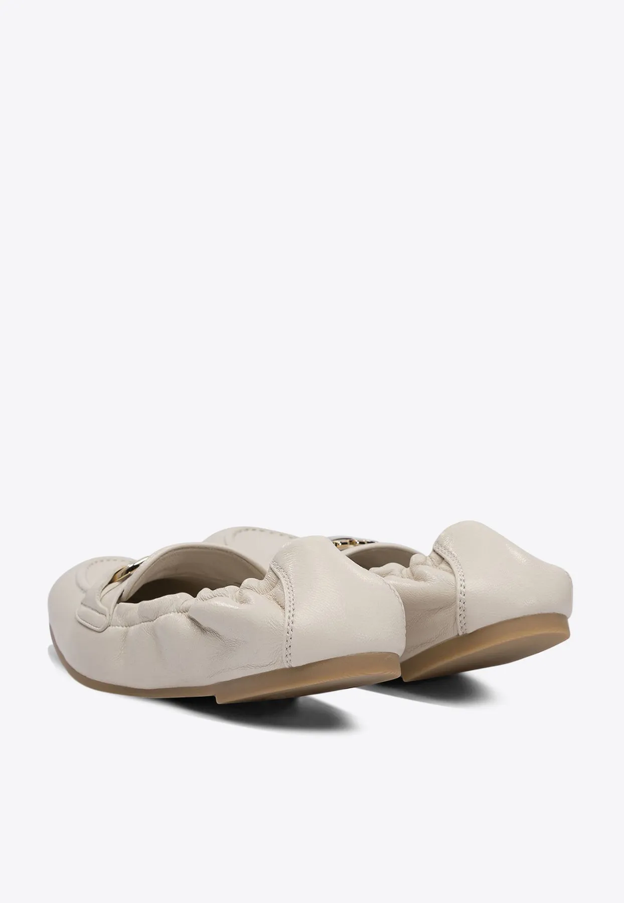 Jodie Elasticated Loafers in Leather