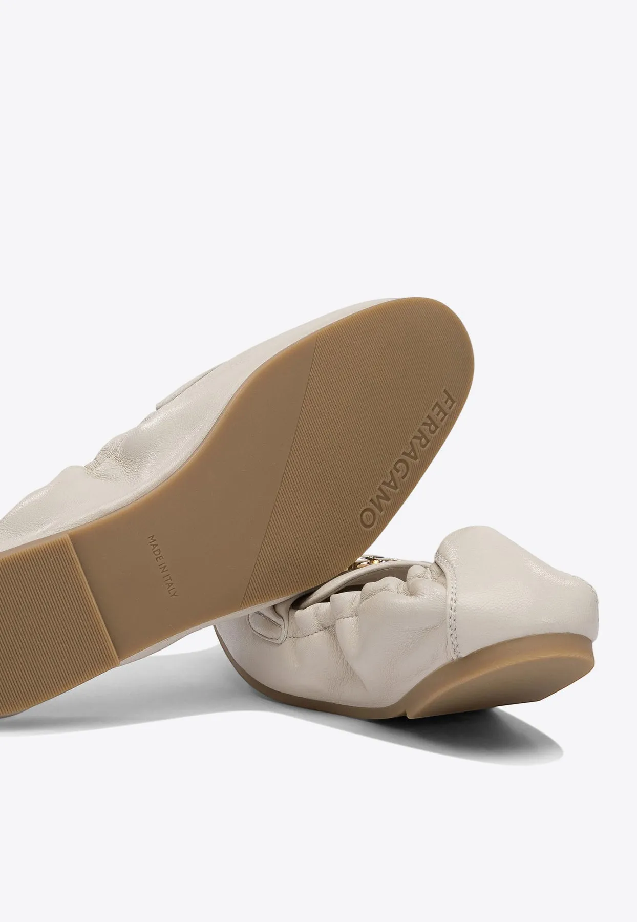 Jodie Elasticated Loafers in Leather