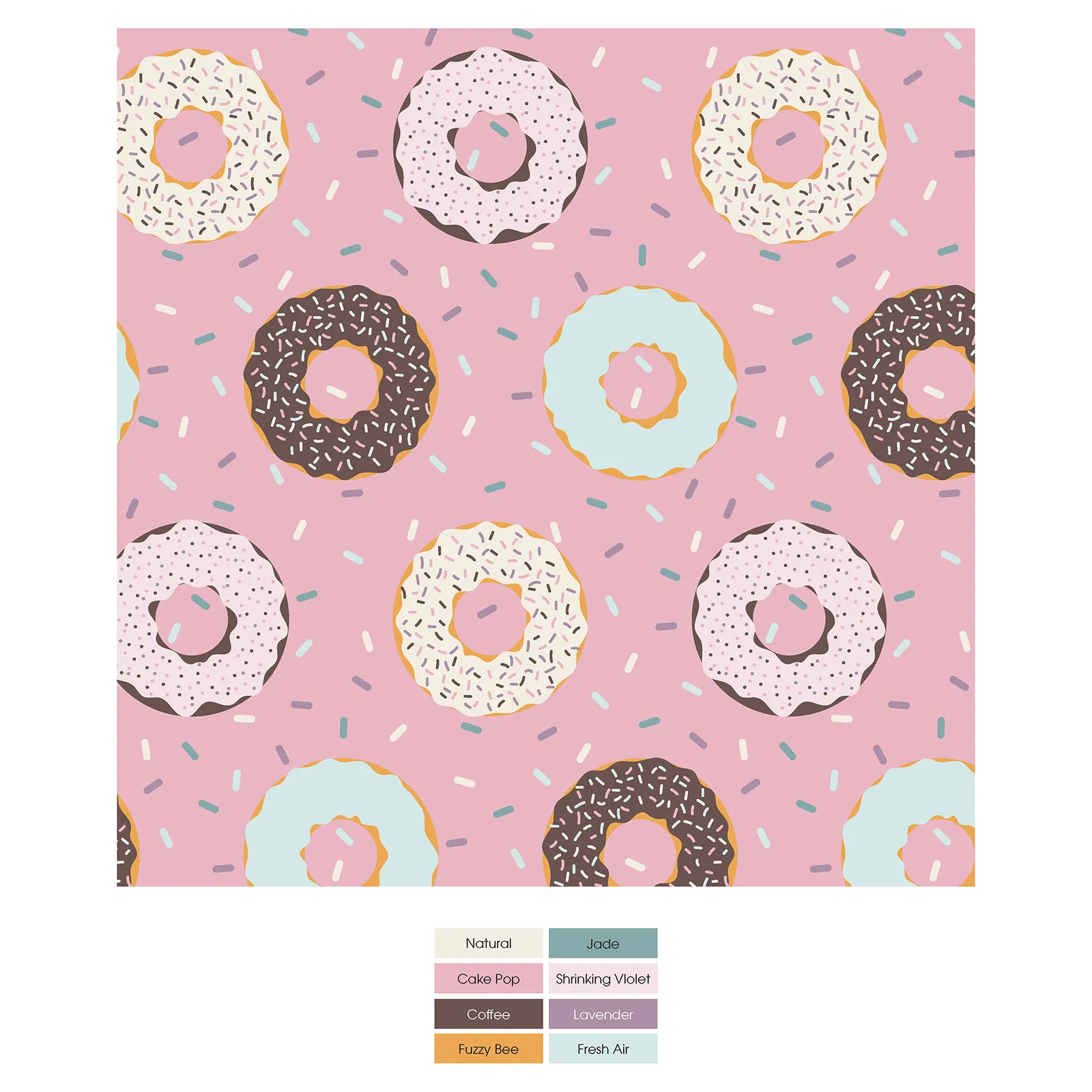 Kickee Pants Print Ruffle Classic Footie with 2 Way Zipper- Cake Pop Donuts and Sprinkles