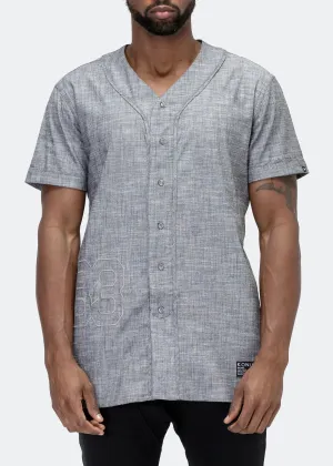 Konus Men's Short Sleeve Baseball Shirt In Charcoal
