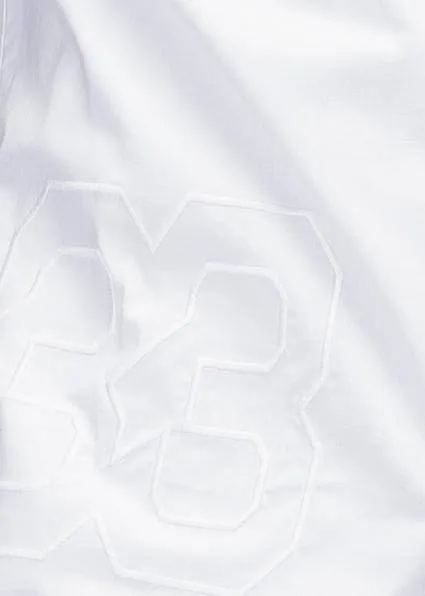 Konus Men's Woven Baseball Jersey Shirt in White