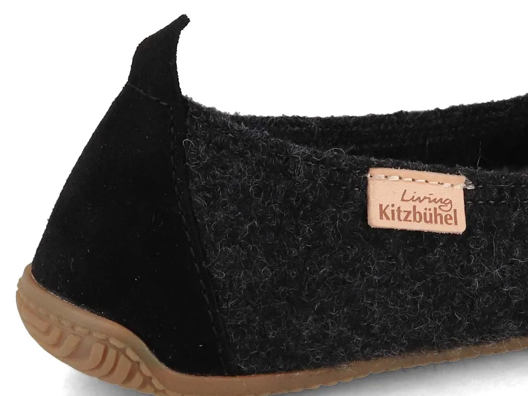 Living Kitzbühel Women Pure Wool Ballerinas 'un'i, anthra
