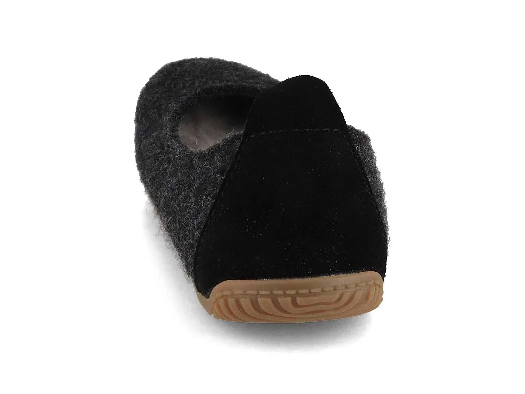 Living Kitzbühel Women Pure Wool Ballerinas 'un'i, anthra