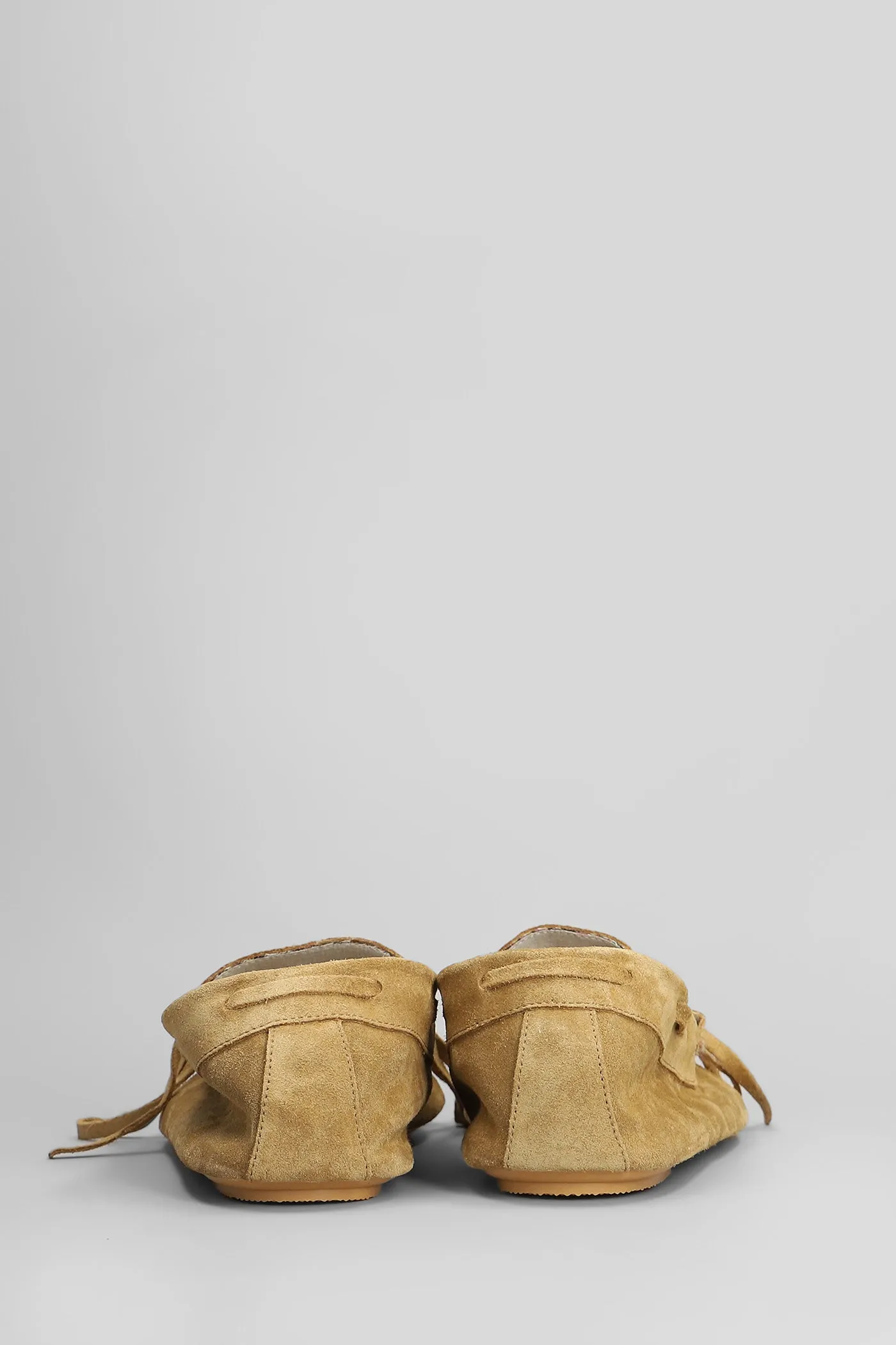 Loafers in leather color suede