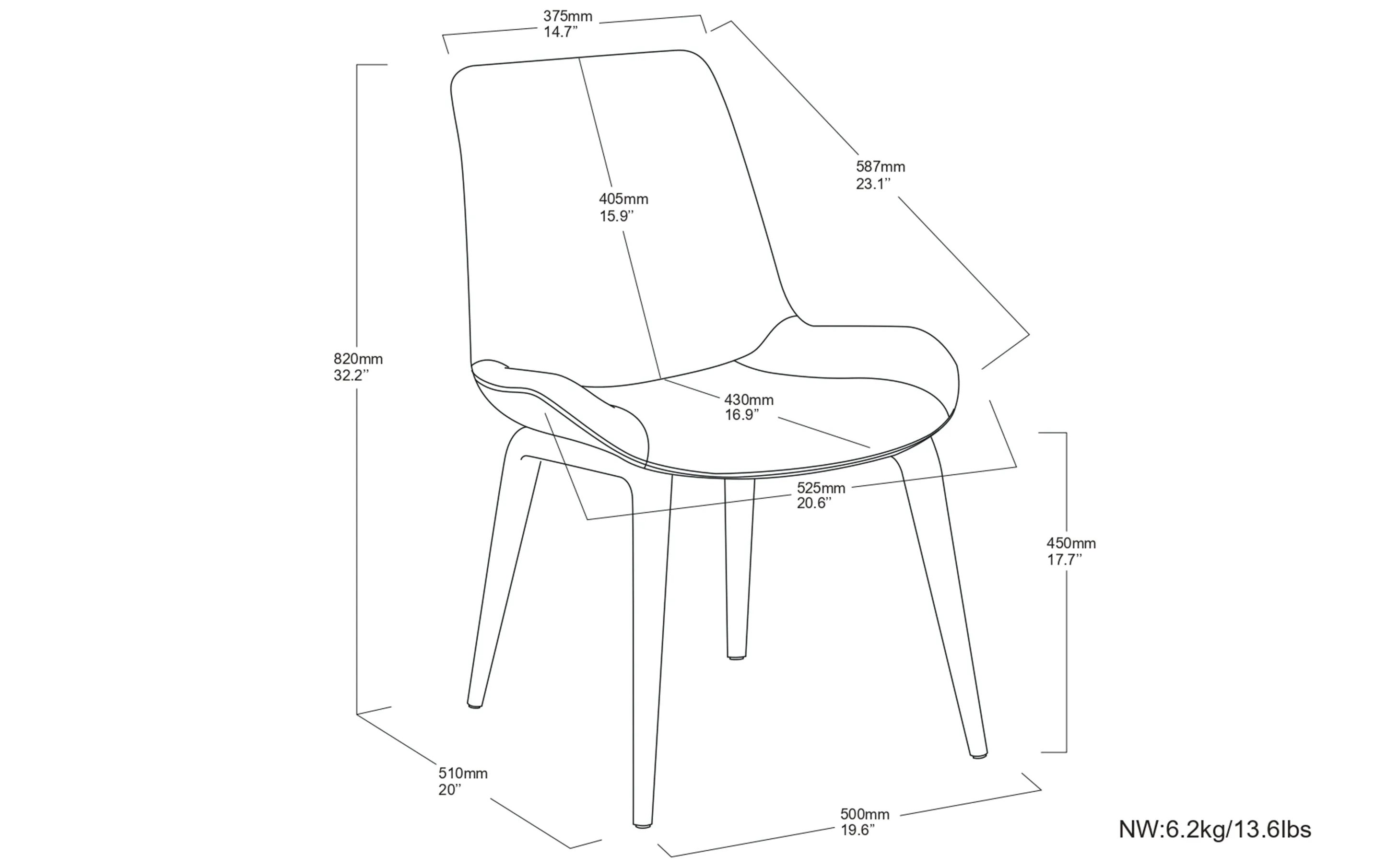 Loretta Dining Chair (Set of 2)
