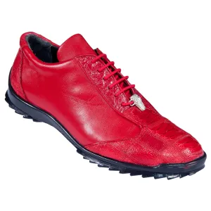 Los Altos Red Genuine Ostrich