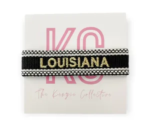 Louisiana Embroidered Bracelet