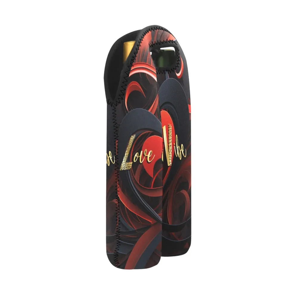 Love is a Vibe 2-Bottle Neoprene Wine Bag