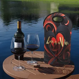 Love is a Vibe 2-Bottle Neoprene Wine Bag