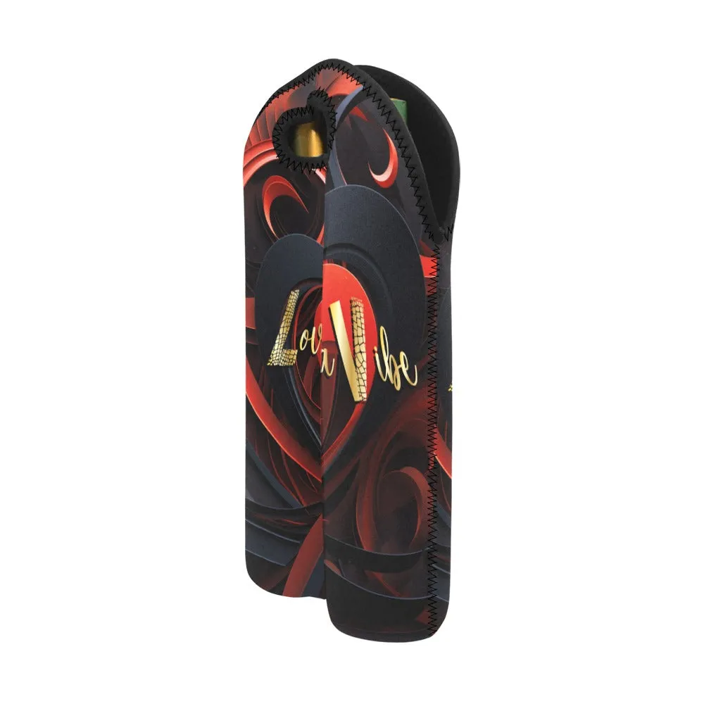 Love is a Vibe 2-Bottle Neoprene Wine Bag