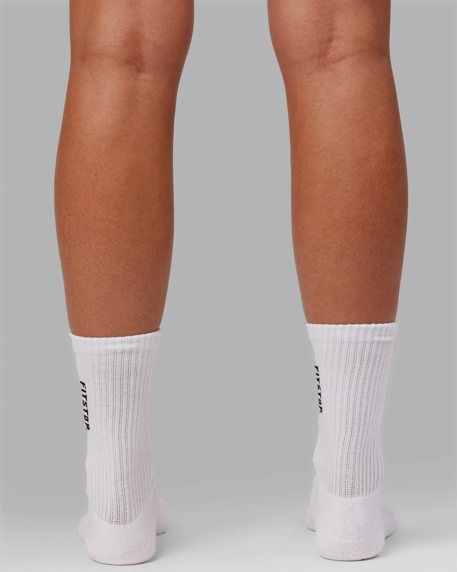LSKD x Fitstop Crew Socks - White