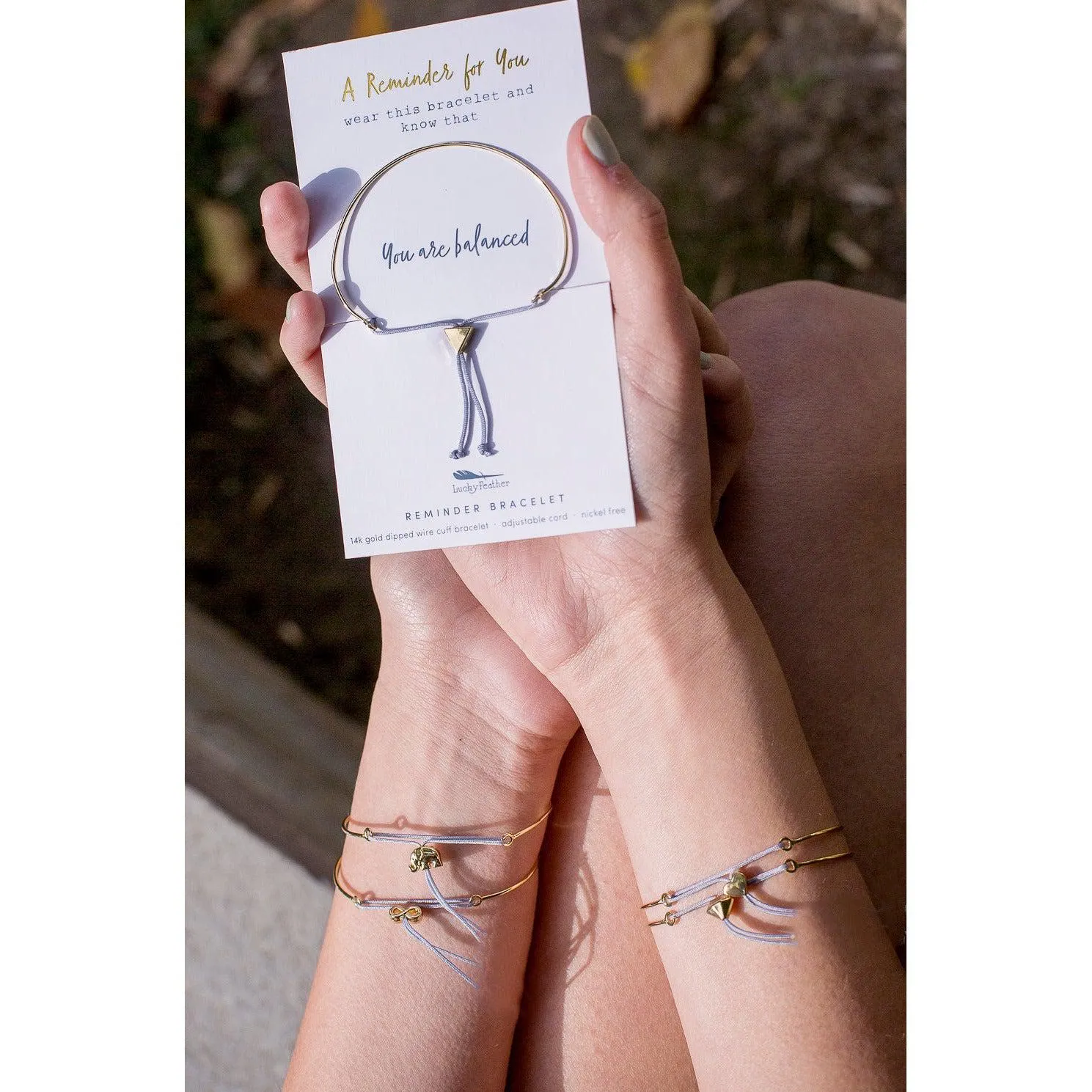 Lucky Feather A Reminder For You Bracelet