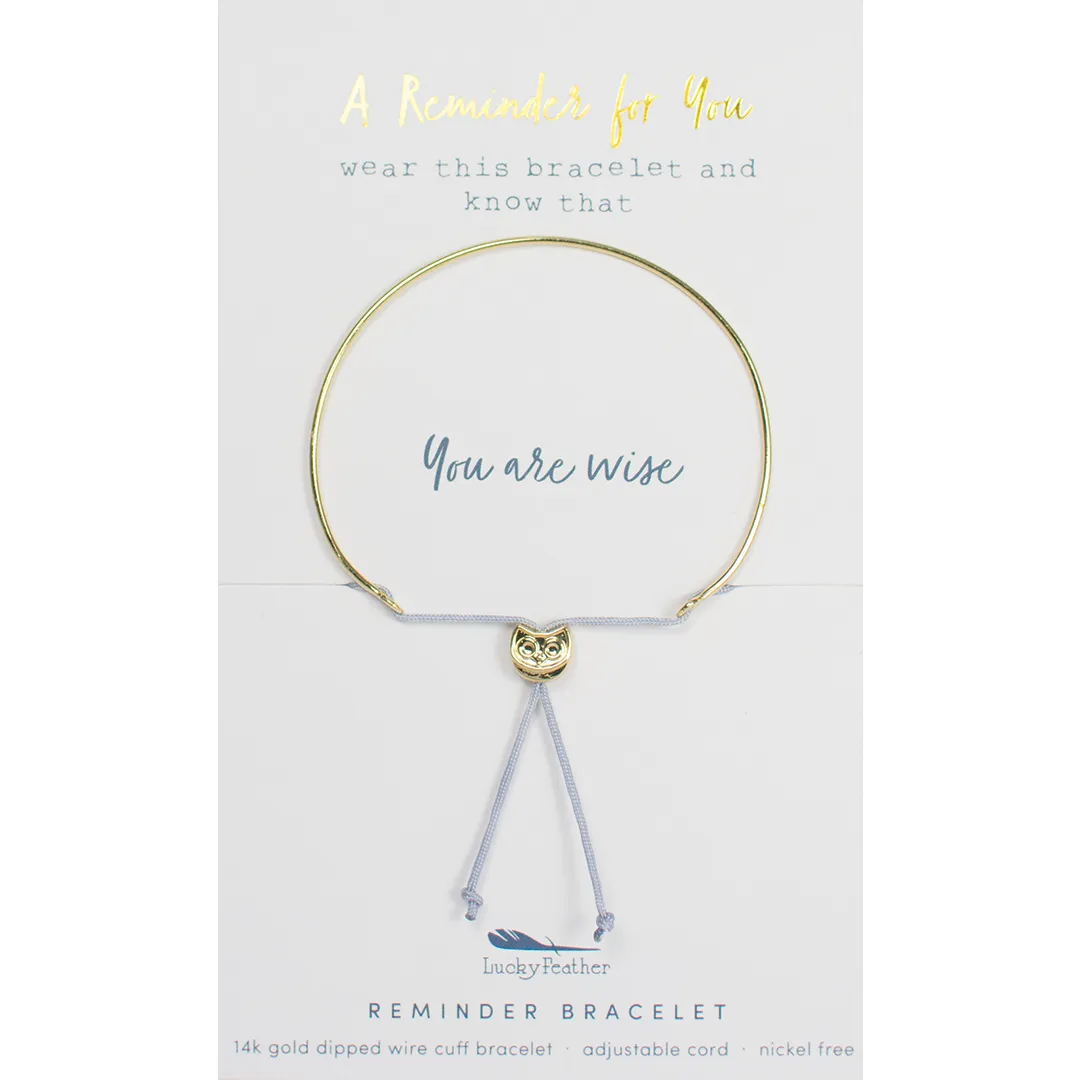 Lucky Feather A Reminder For You Bracelet