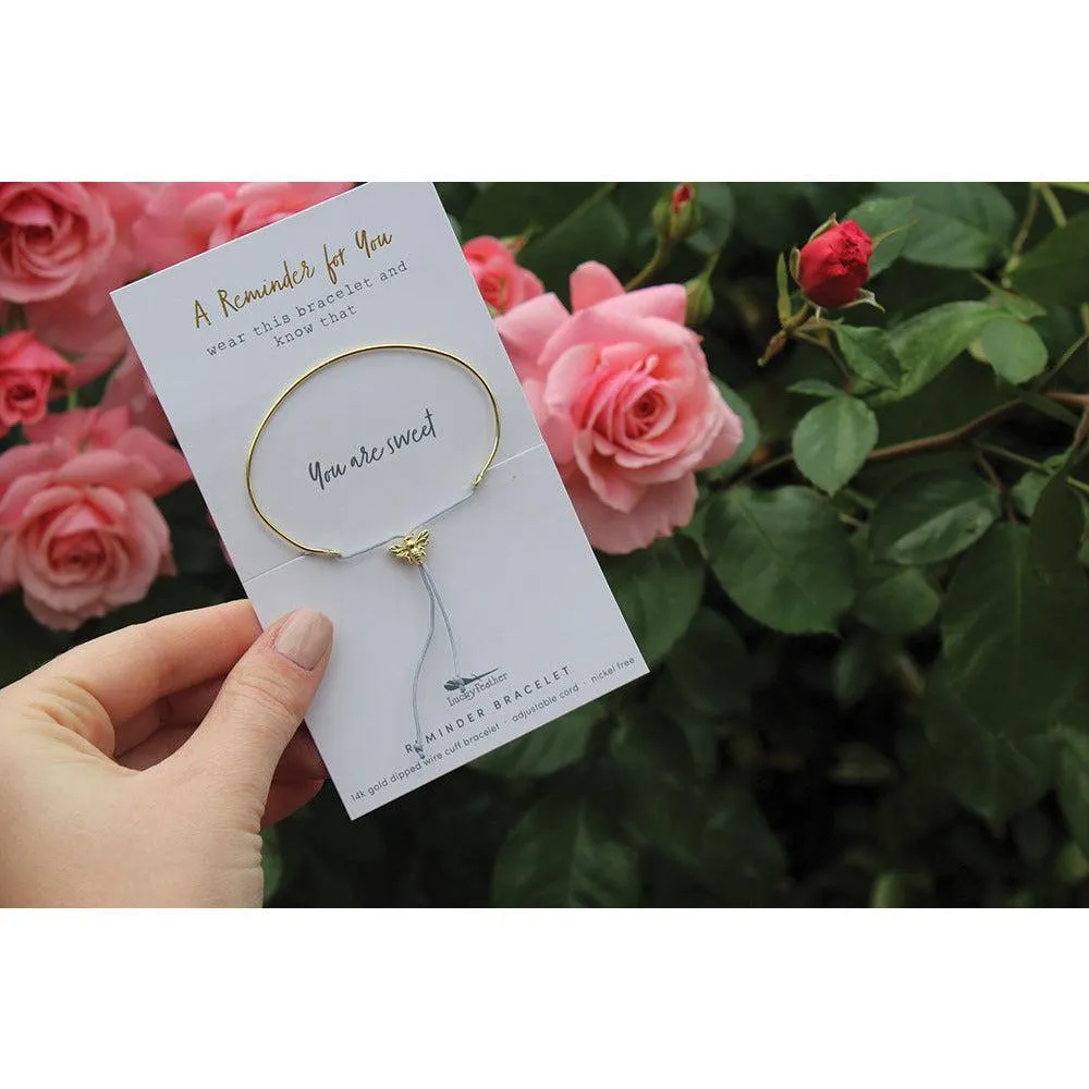 Lucky Feather A Reminder For You Bracelet
