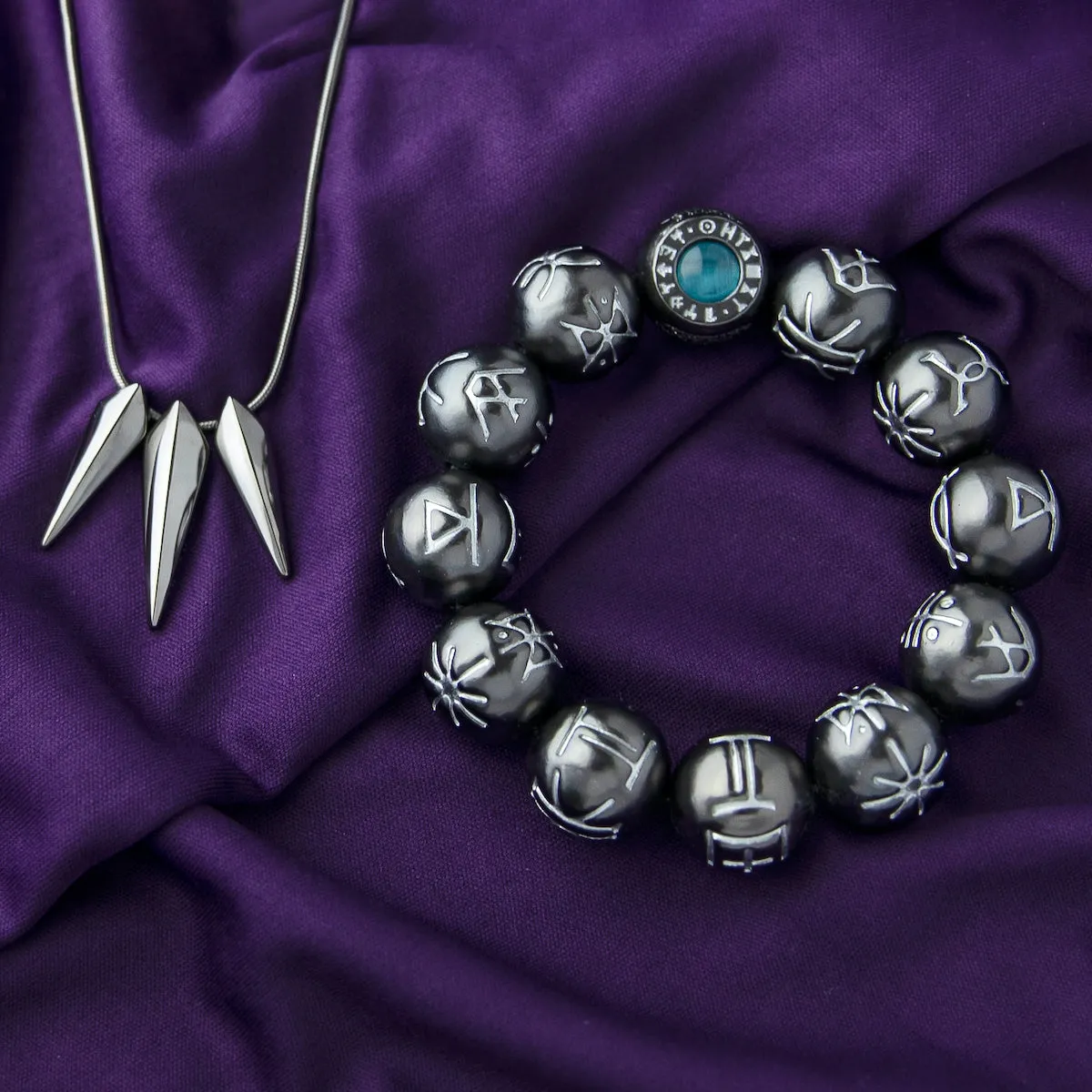 Marvel X RockLove BLACK PANTHER LEGACY Kimoyo Bead Bracelet