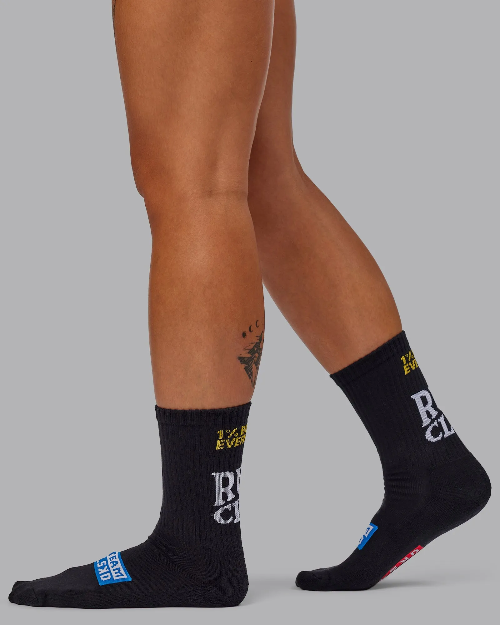 Mash-Up 3 Pack Crew Socks - White-Black-Sagebrush