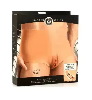 Master Series Pussy Panties Silicone Vagina   Ass Panties - Large