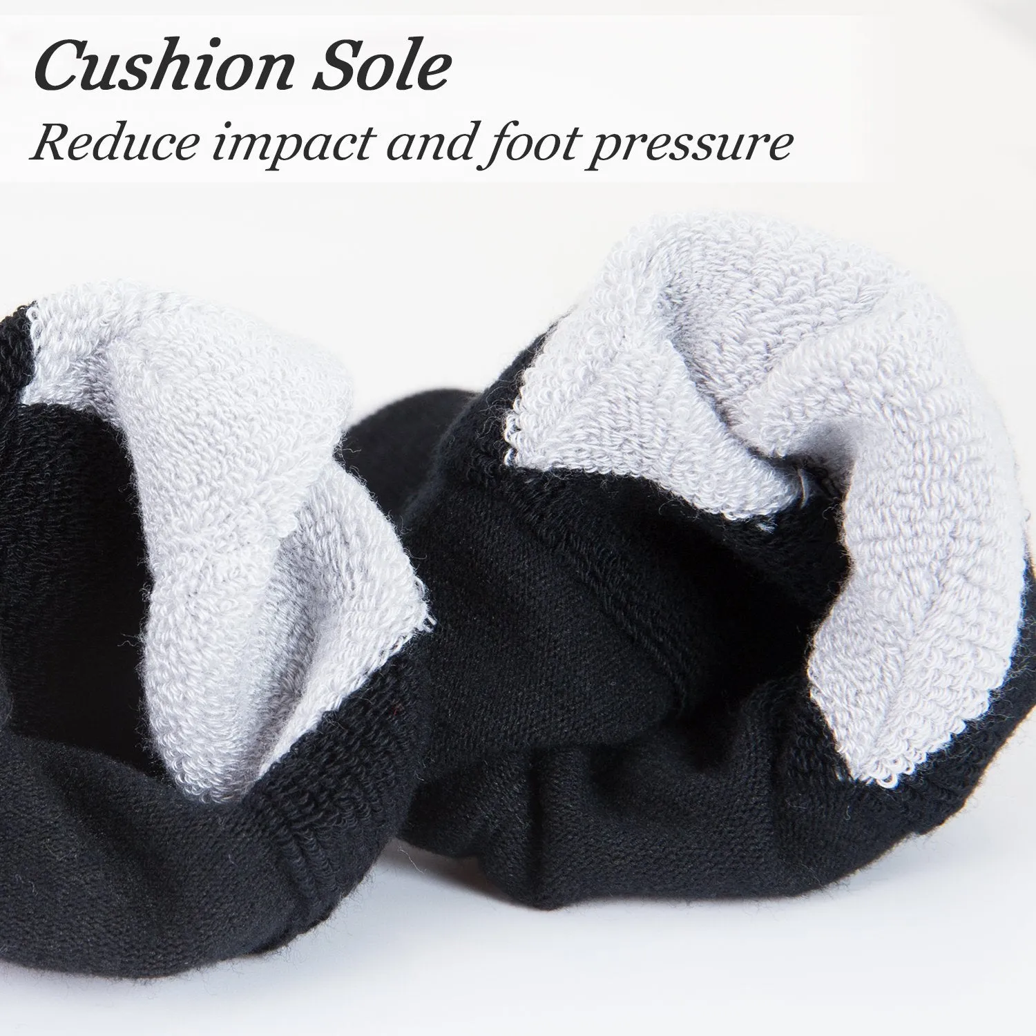 MD Bamboo Non-Binding Ankle Socks with Seamless Toe and Cushion Sole (2 Pairs)