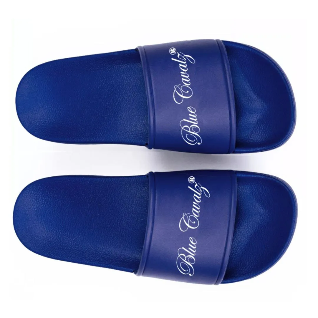 Men's Blue Blue Cavalz Slides