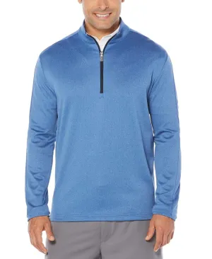 Mens Callaway X Thermal Heathered Waffle Fleece Mid-Layer