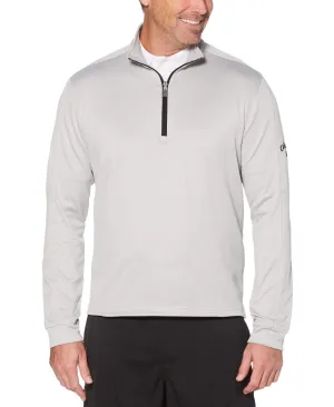 Mens Callaway X Thermal Heathered Waffle Fleece Mid-Layer