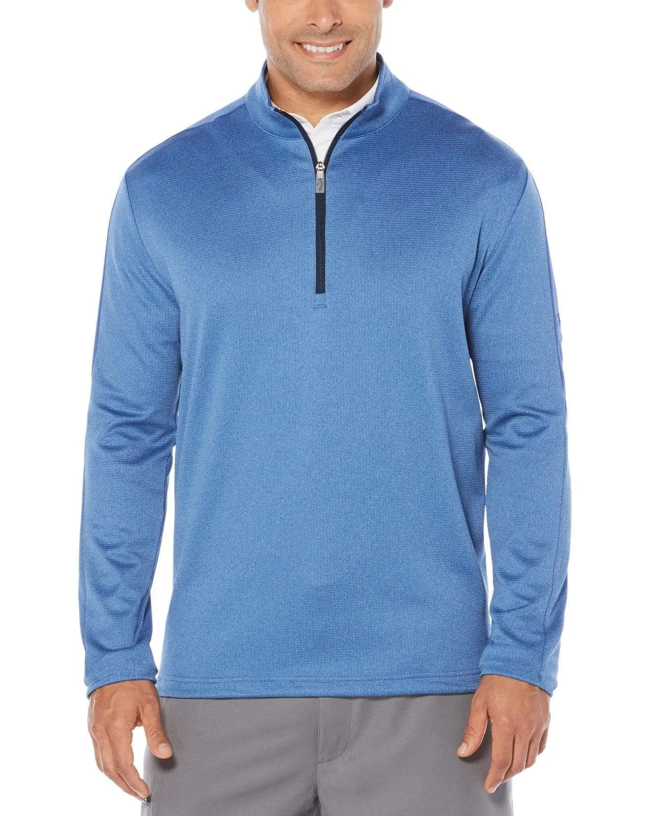 Mens Callaway X Thermal Heathered Waffle Fleece Mid-Layer