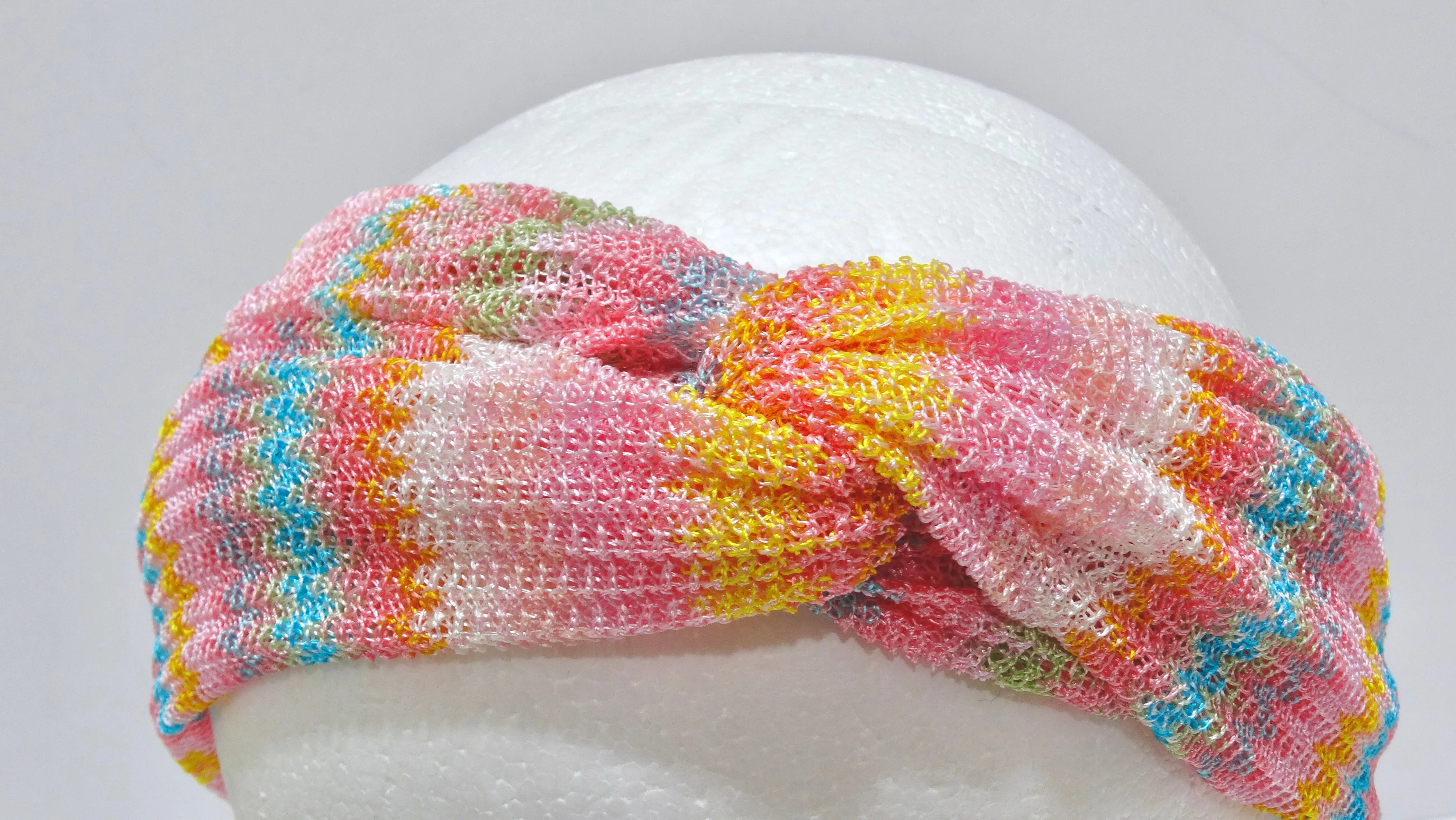 Missoni Multi-Color Knit Knotted Headband
