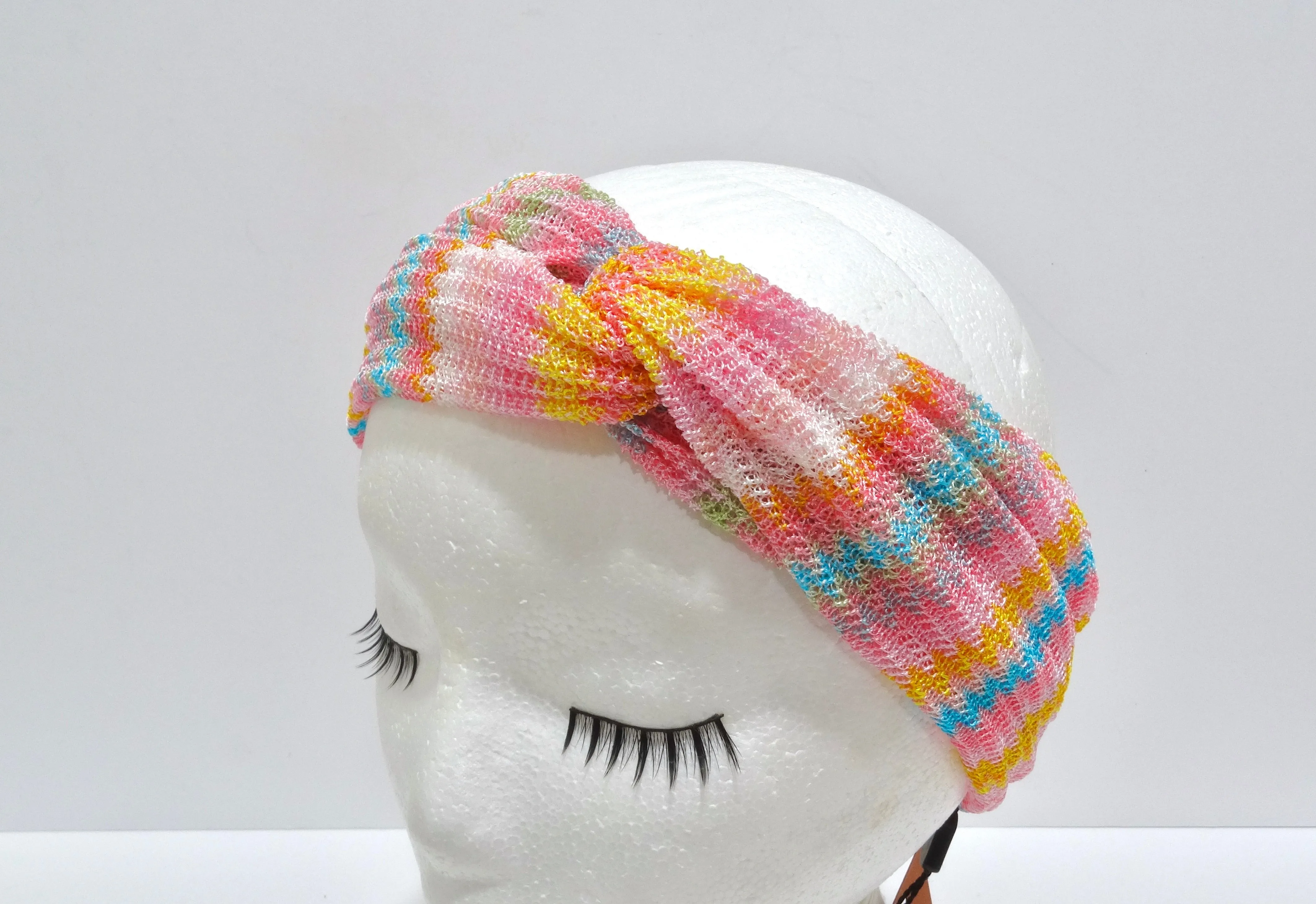 Missoni Multi-Color Knit Knotted Headband