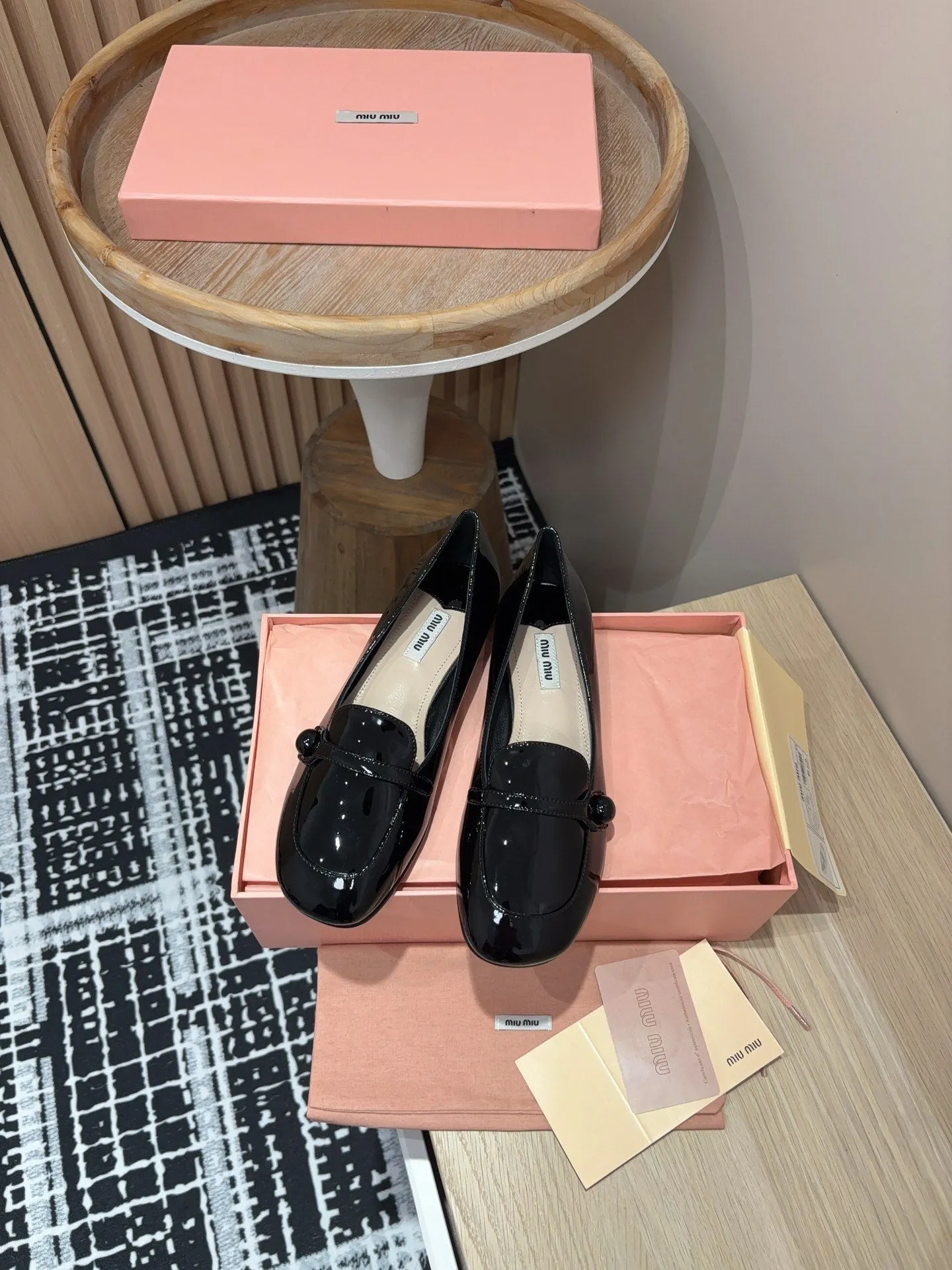 Miu Loafers Black Cowhide