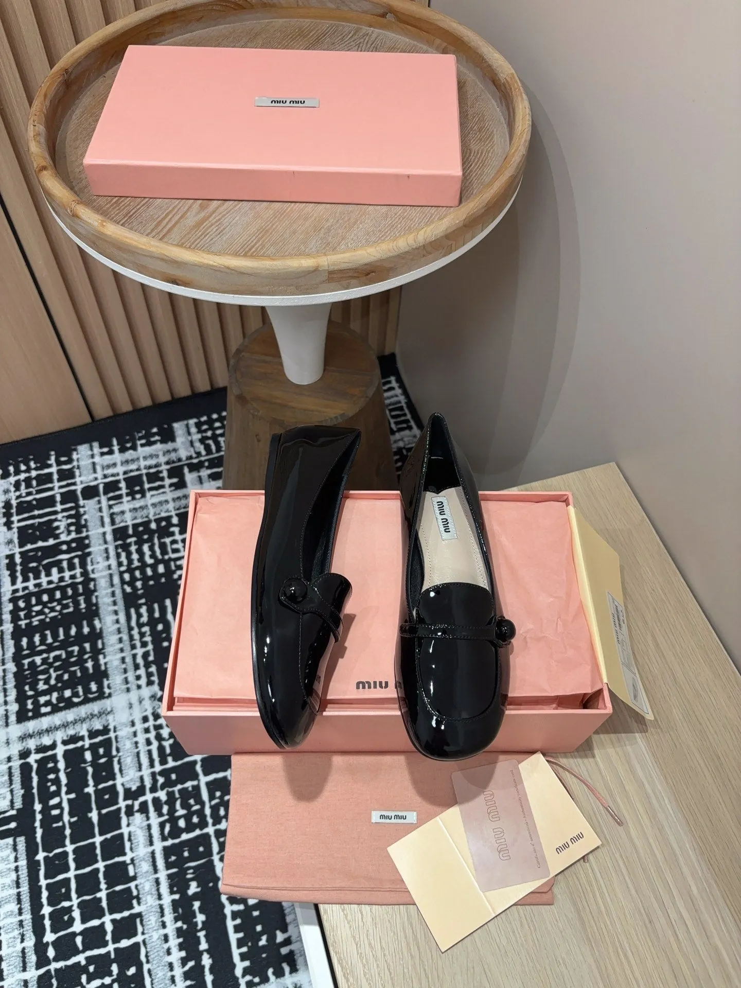 Miu Loafers Black Cowhide