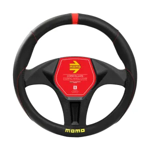 MOMO Steering Cover Elegant Black/Red M