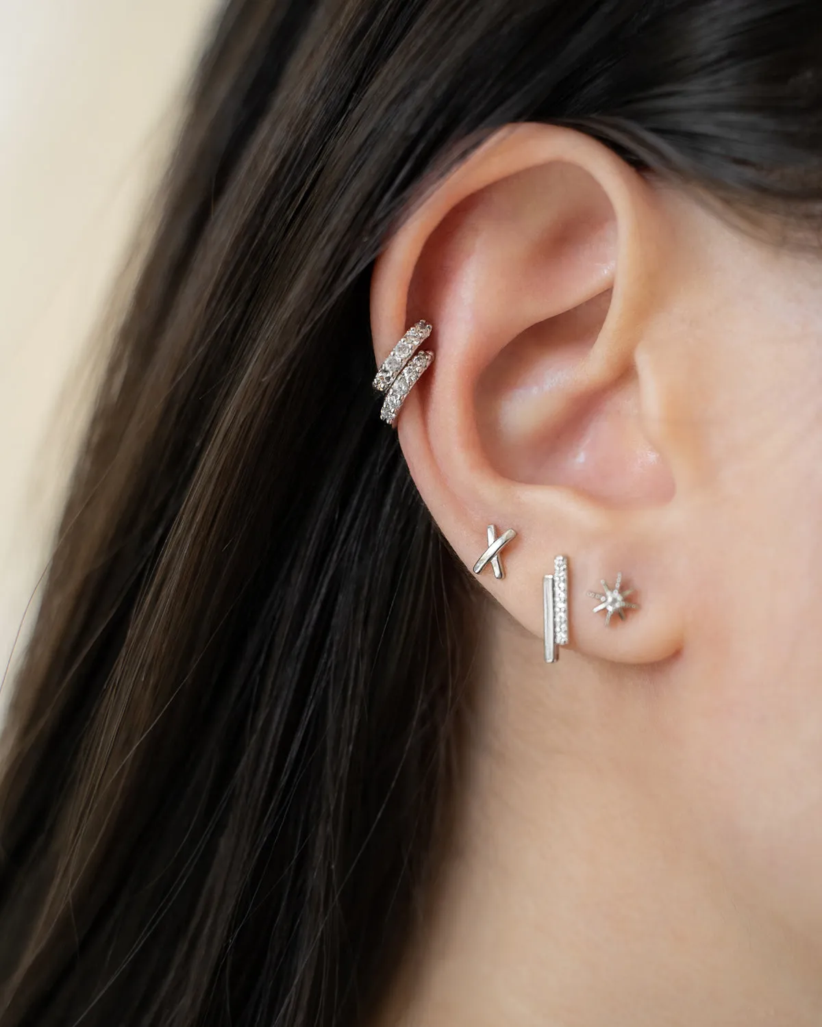 MOONSHINE Ear Cuffs in Silver