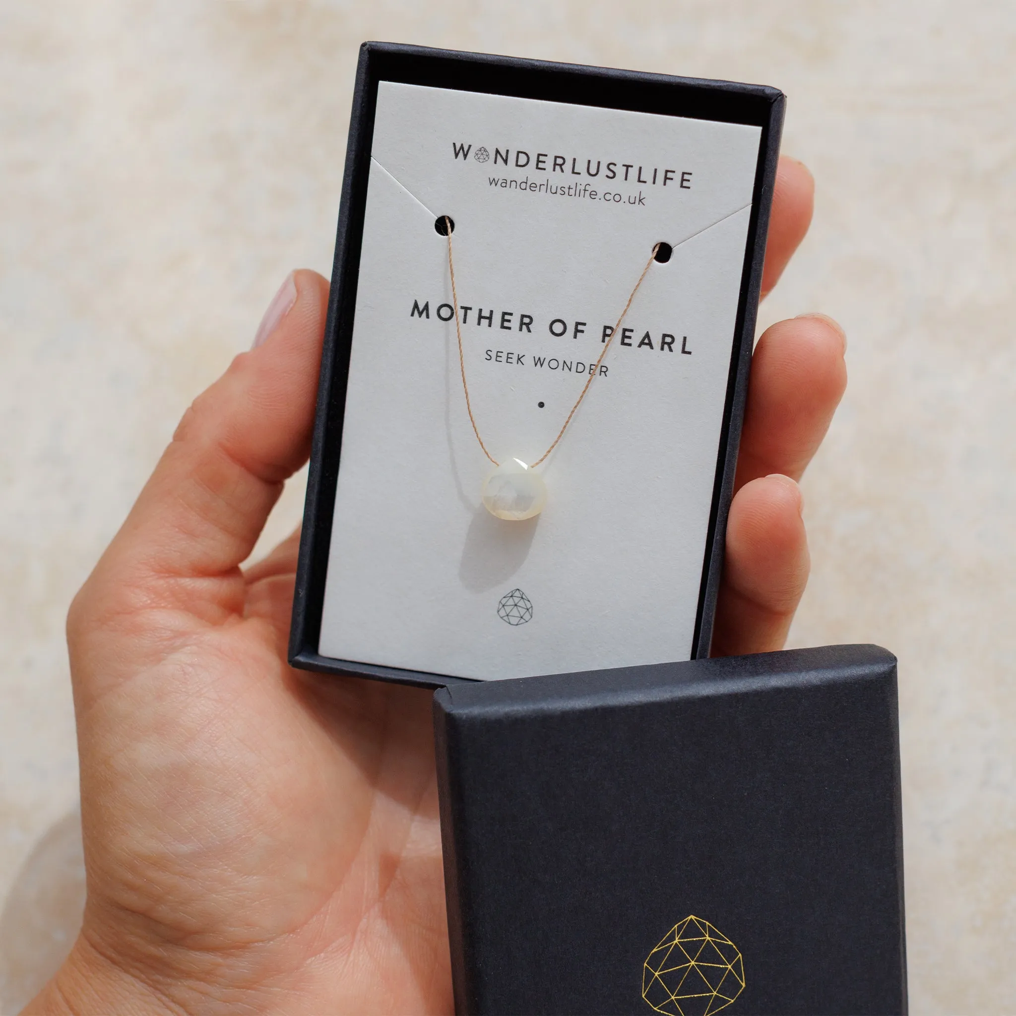 Mother of Pearl Fine Cord Necklace