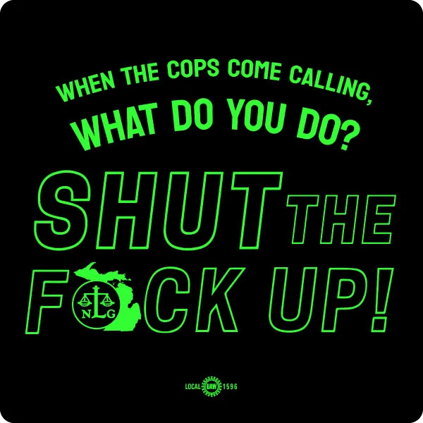 National Lawyers Guild- Detroit & Michigan Chapter Sticker