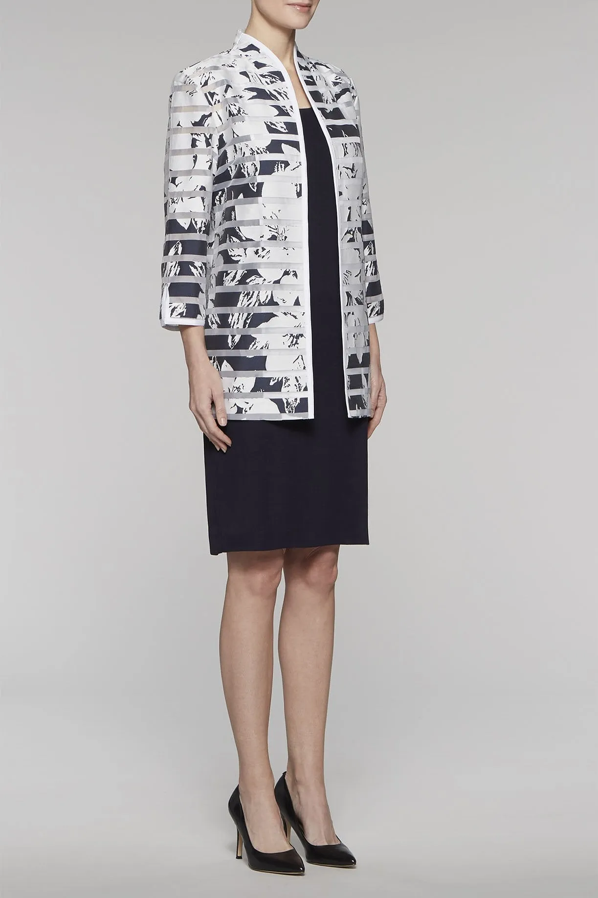 Navy Garland Blossom Jacket