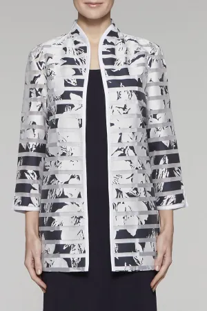 Navy Garland Blossom Jacket