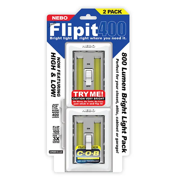 NEBO FLIPIT 400 LIGHT SWITCH 2/PACK