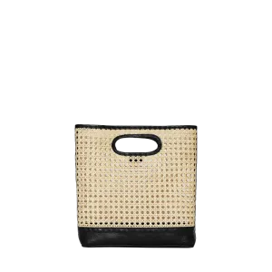 Nell Handbag in Black Rattan