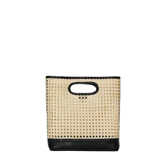 Nell Handbag in Black Rattan