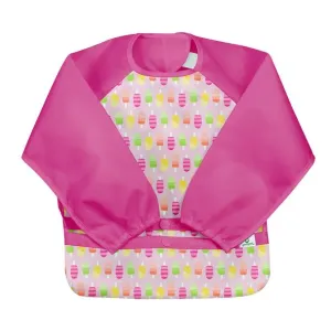 New! Snap & Go™ Easy-wear Long Sleeve Bib-Pink Popsicles (Min. of 2, multiples of 2)