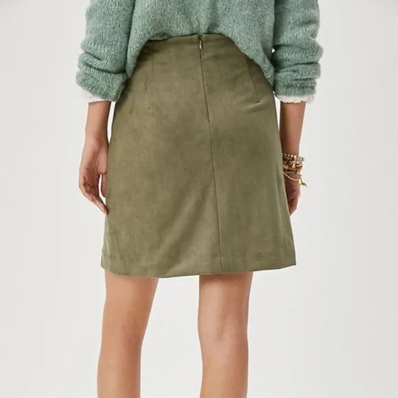 NTW Anthropologie Roxanna Sueded Mini Skirt | 8