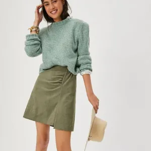 NTW Anthropologie Roxanna Sueded Mini Skirt | 8