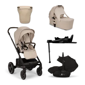 Nuna Mixx Next   Arra Next Travel System - Biscotti