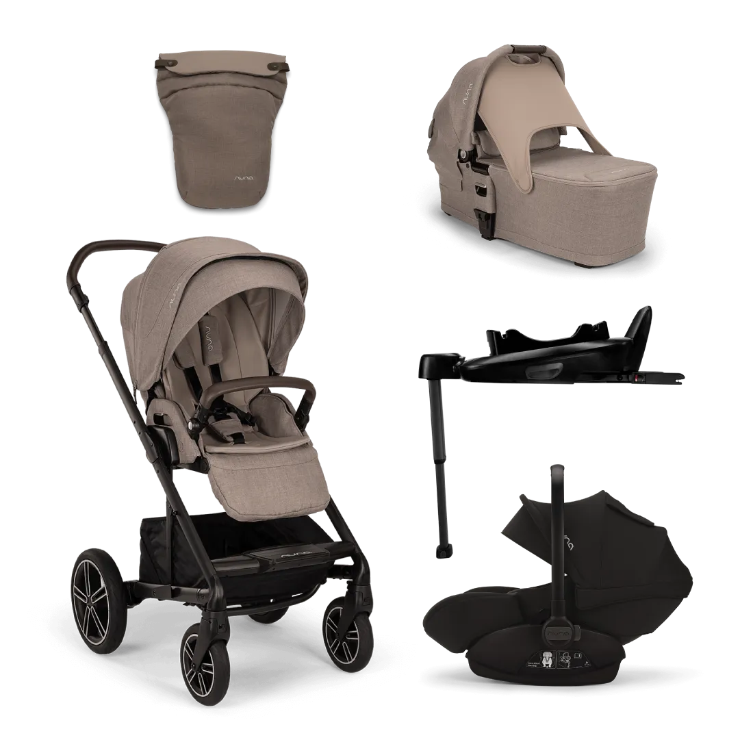 Nuna Mixx Next   Arra Next Travel System - Cedar