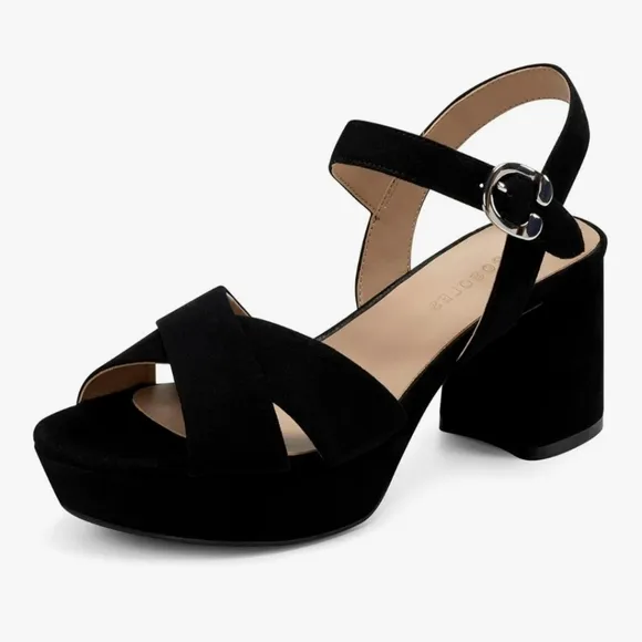 NWT Aerosoles cosmos, Black Suede, 5.5