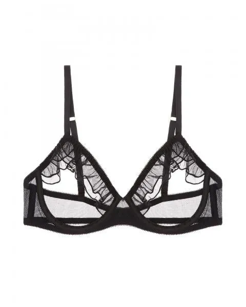 Odette Open Cup Bra - Noir -