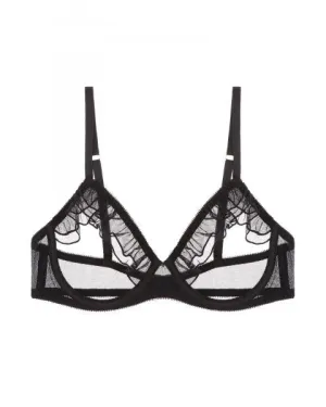 Odette Open Cup Bra - Noir -