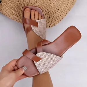 Open Toe Flats Sandals