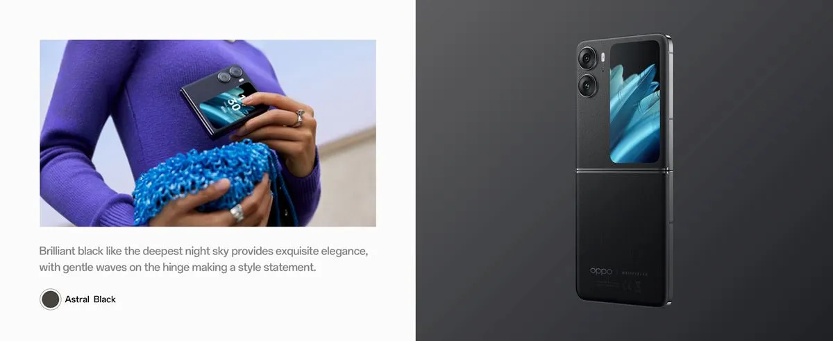 Oppo Find N2 Flip 5G Dual SIM 16GB/512GB (Astral Black)